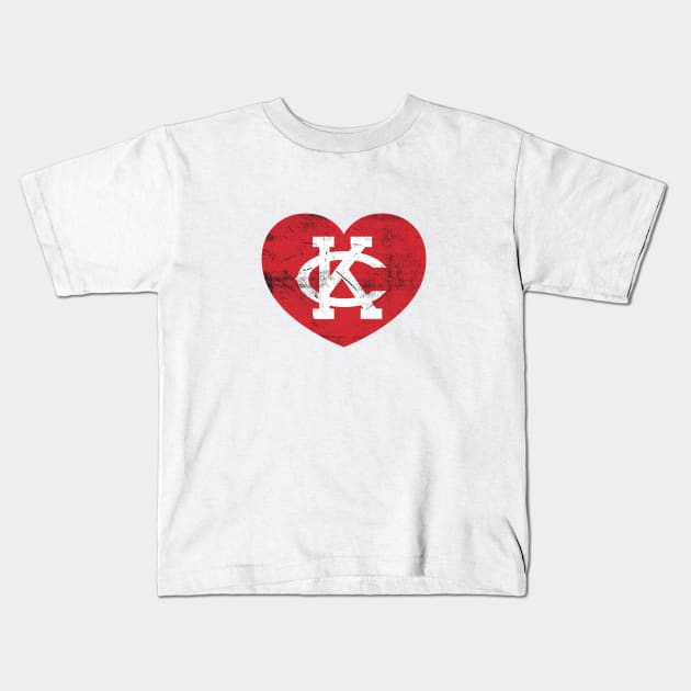 I LUV KC RED Kids T-Shirt by samcankc